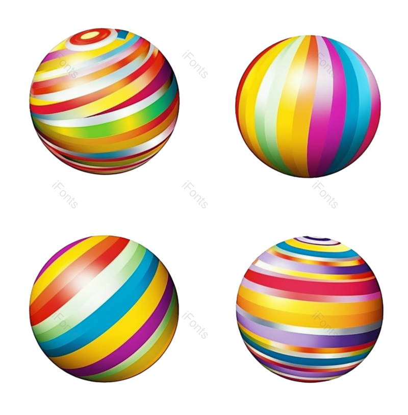 形状图片,立体元素,几何PNG,条纹免抠素材